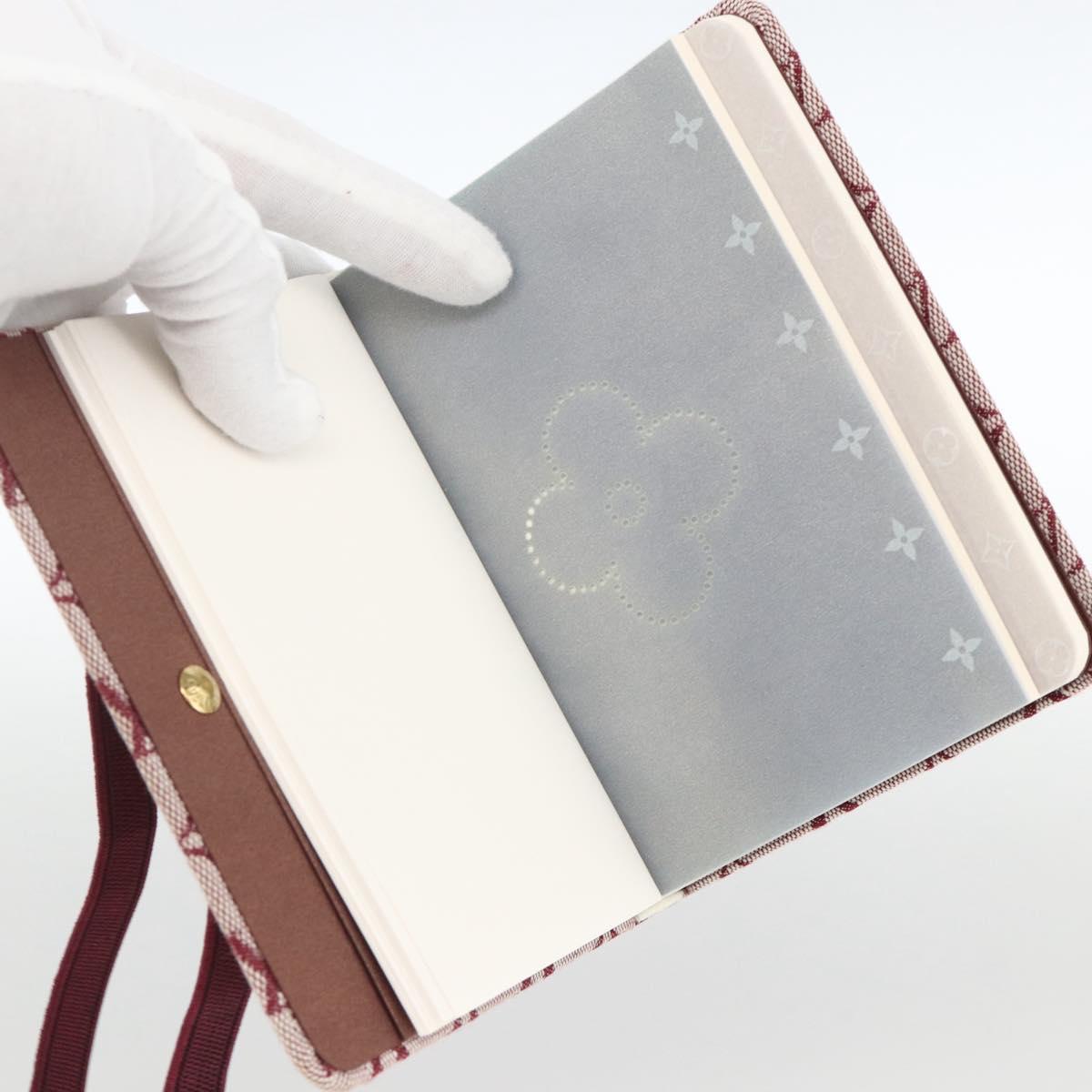 LOUIS VUITTON Monogram Mini Carnet MM Day Planner Cover Red R20834 Auth BA11370A