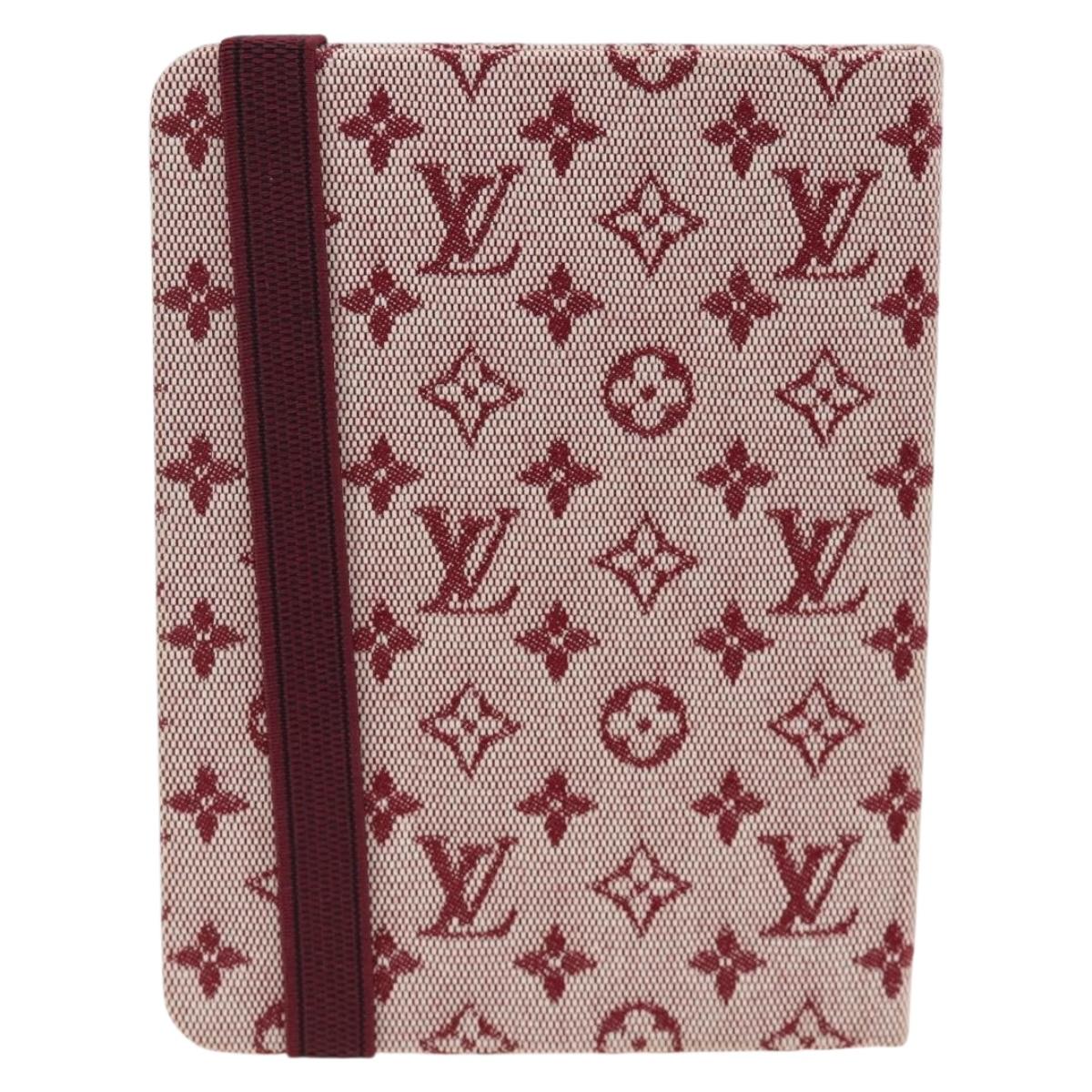 LOUIS VUITTON Monogram Mini Carnet MM Day Planner Cover Red R20834 Auth BA11370A