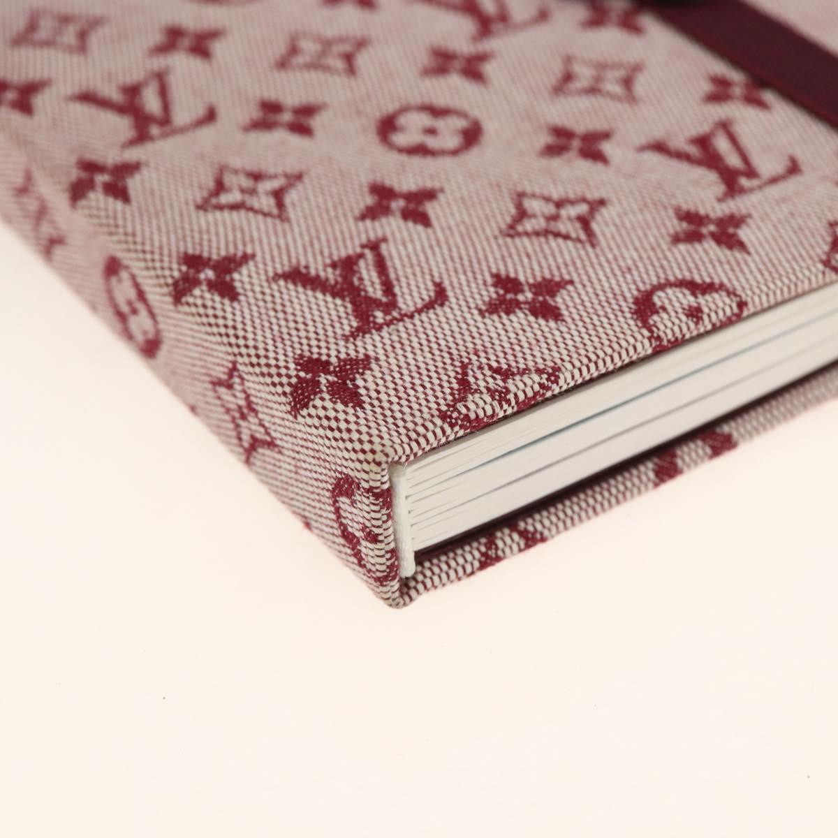 LOUIS VUITTON Monogram Mini Carnet MM Day Planner Cover Red R20834 Auth BA11370A