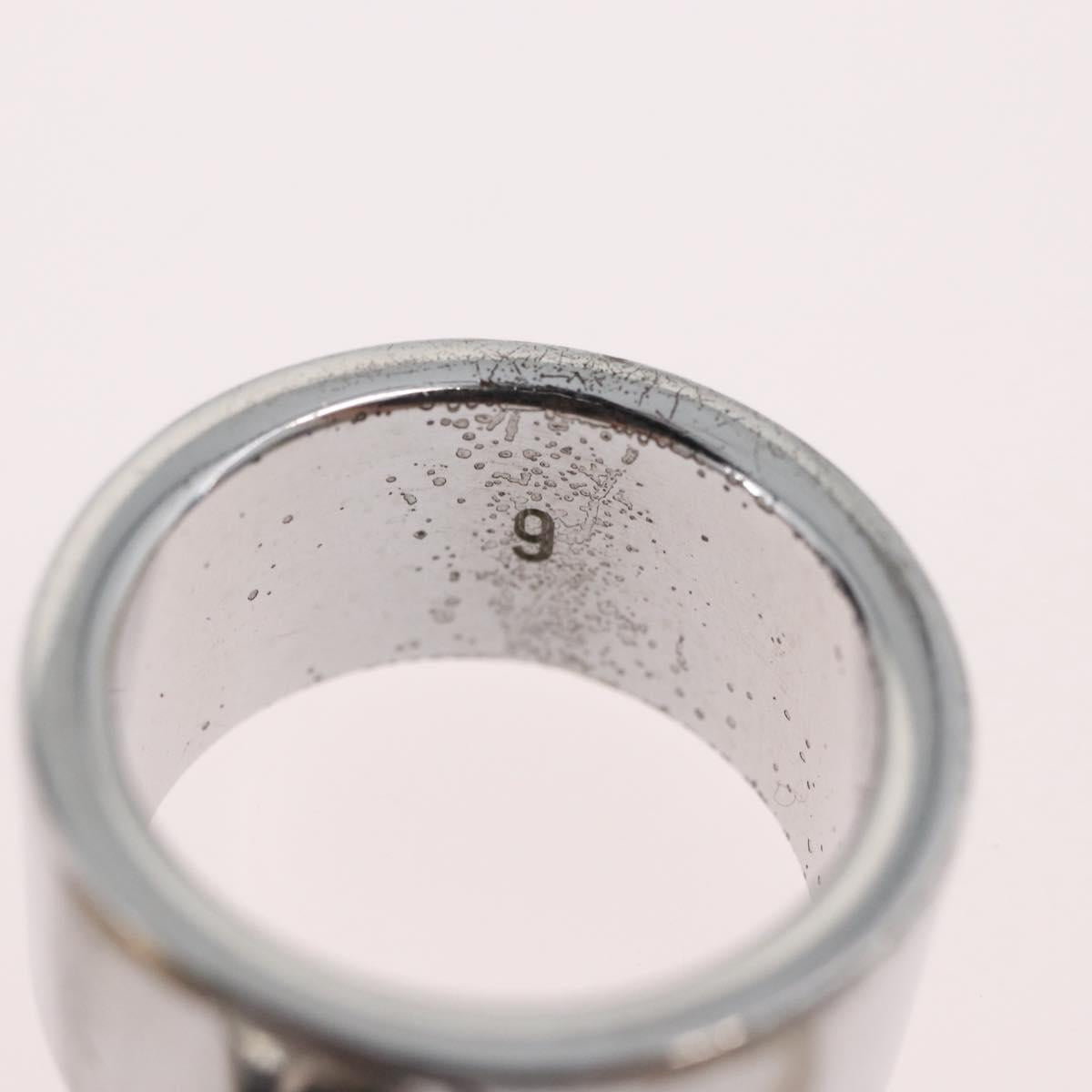 Christian Dior Ring metal Silver Auth BA11378