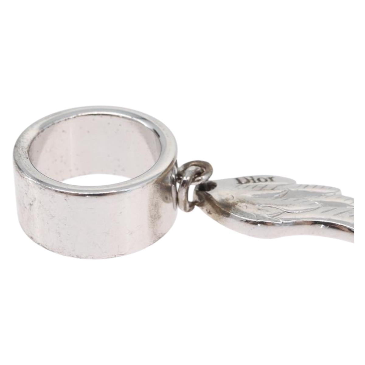 Christian Dior Ring metal Silver Auth BA11378