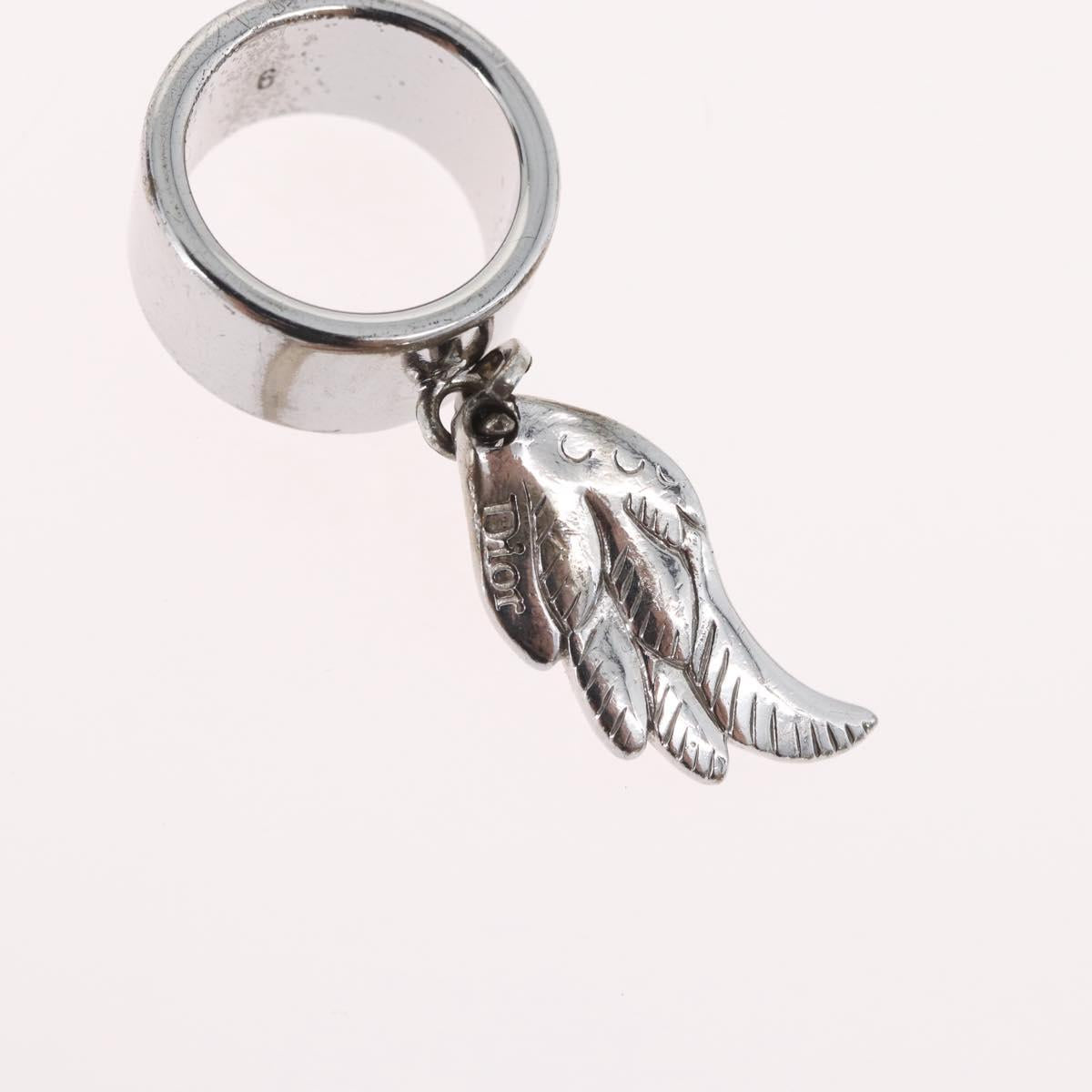 Christian Dior Ring metal Silver Auth BA11378