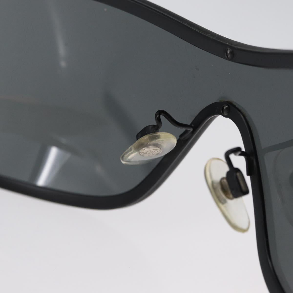 CHANEL Sunglasses plastic Black CC Auth BA11380