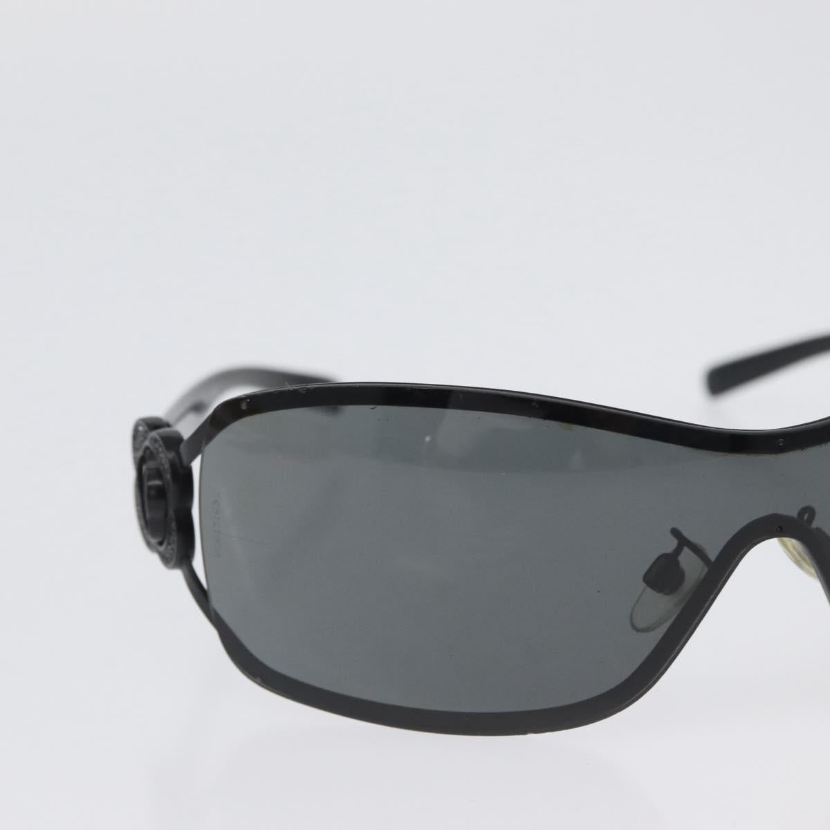 CHANEL Sunglasses plastic Black CC Auth BA11380