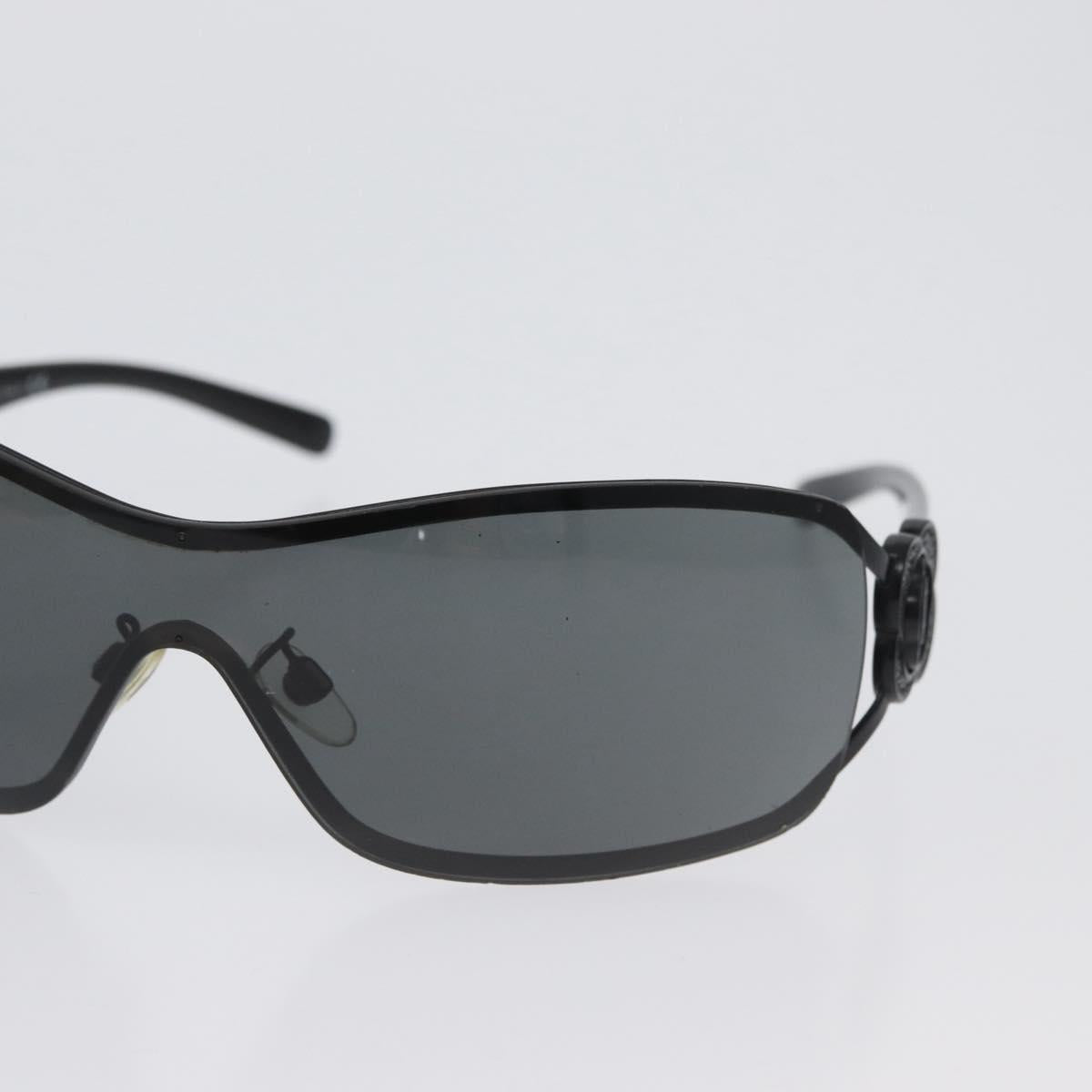 CHANEL Sunglasses plastic Black CC Auth BA11380