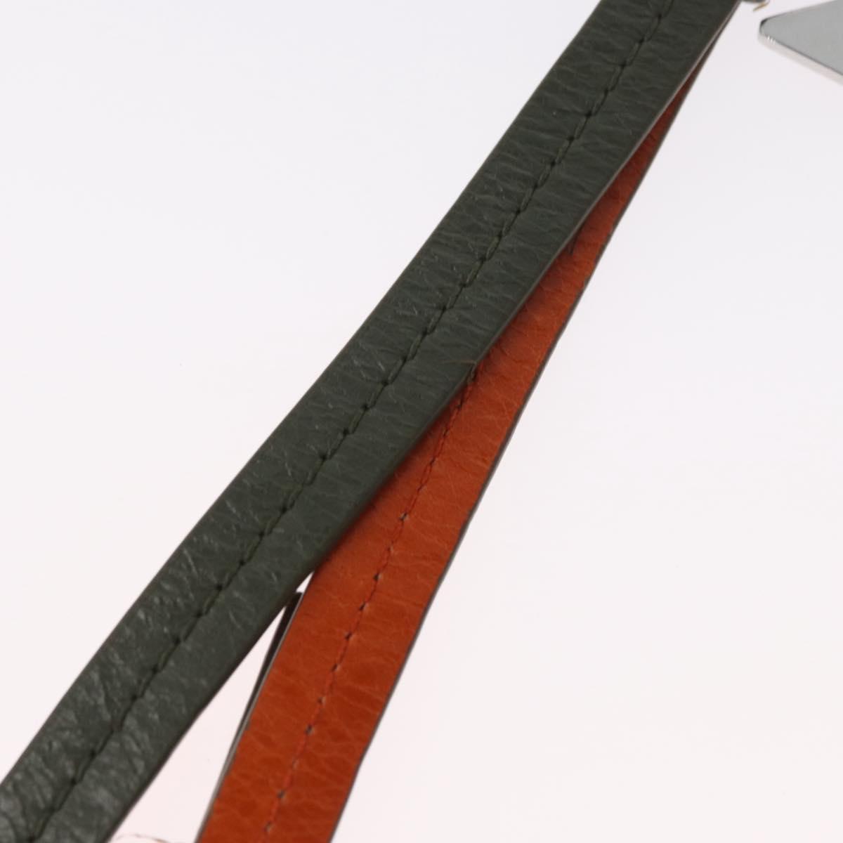 PRADA Key Holder metal Orange Auth BA11382M