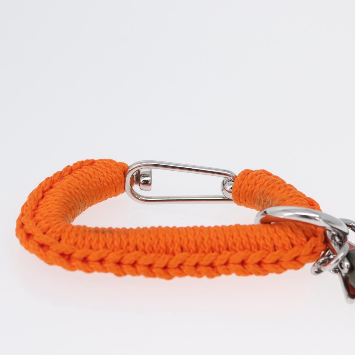PRADA Key Holder metal Orange Auth BA11382M