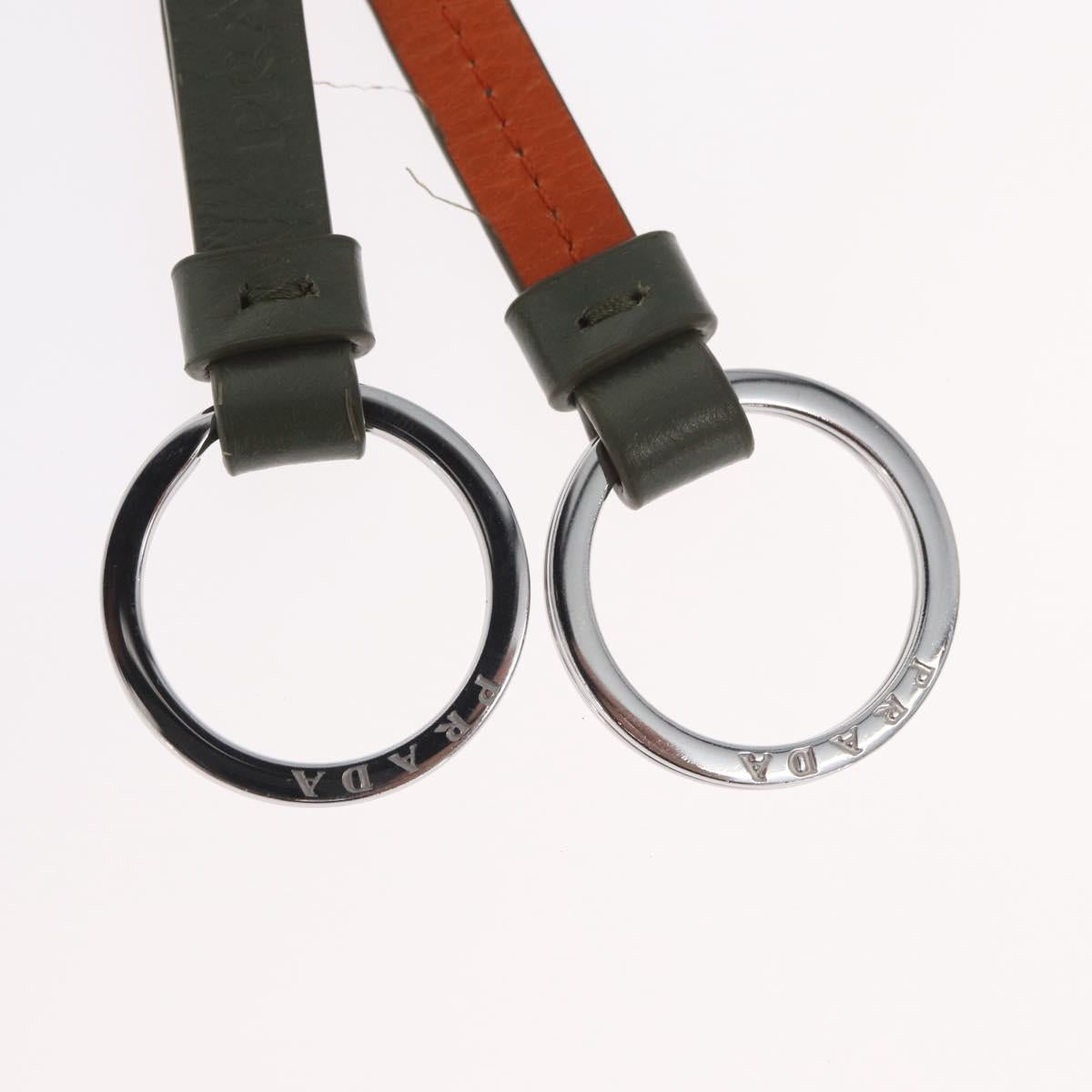 PRADA Key Holder metal Orange Auth BA11382M