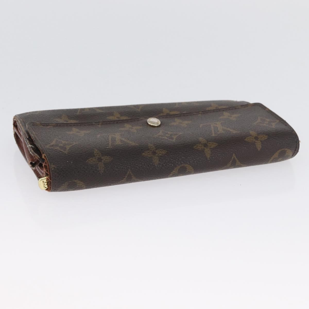 LOUIS VUITTON Monogram Wallet 2 Set LV Auth BA11389