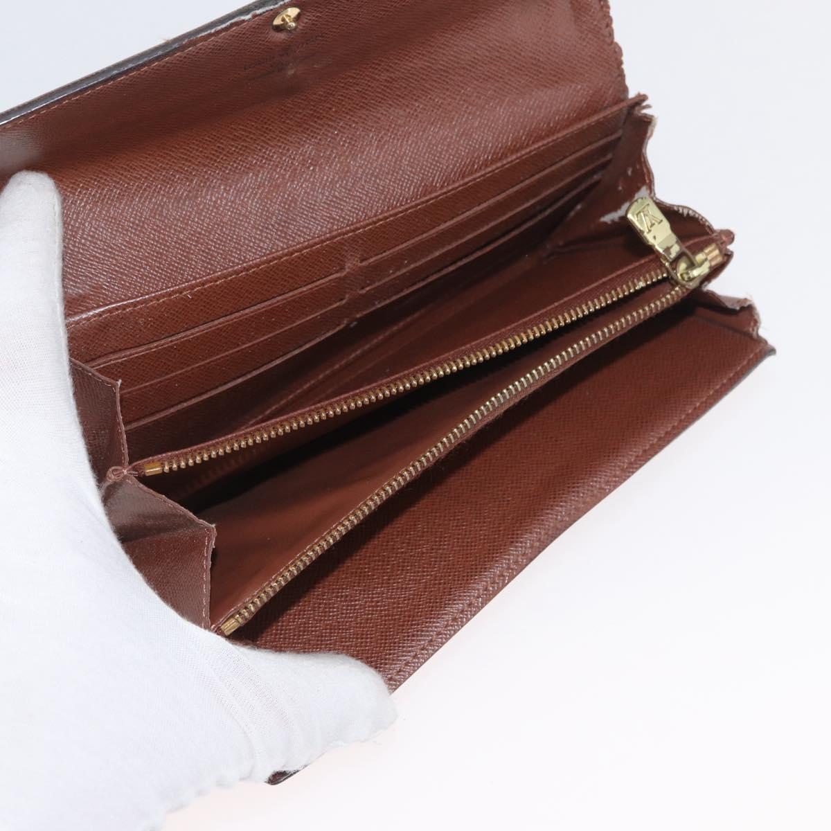 LOUIS VUITTON Monogram Wallet 2 Set LV Auth BA11389