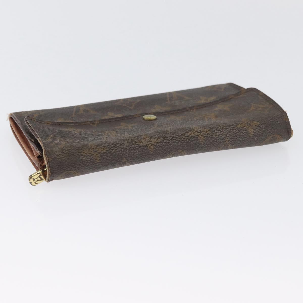 LOUIS VUITTON Monogram Wallet 2 Set LV Auth BA11389