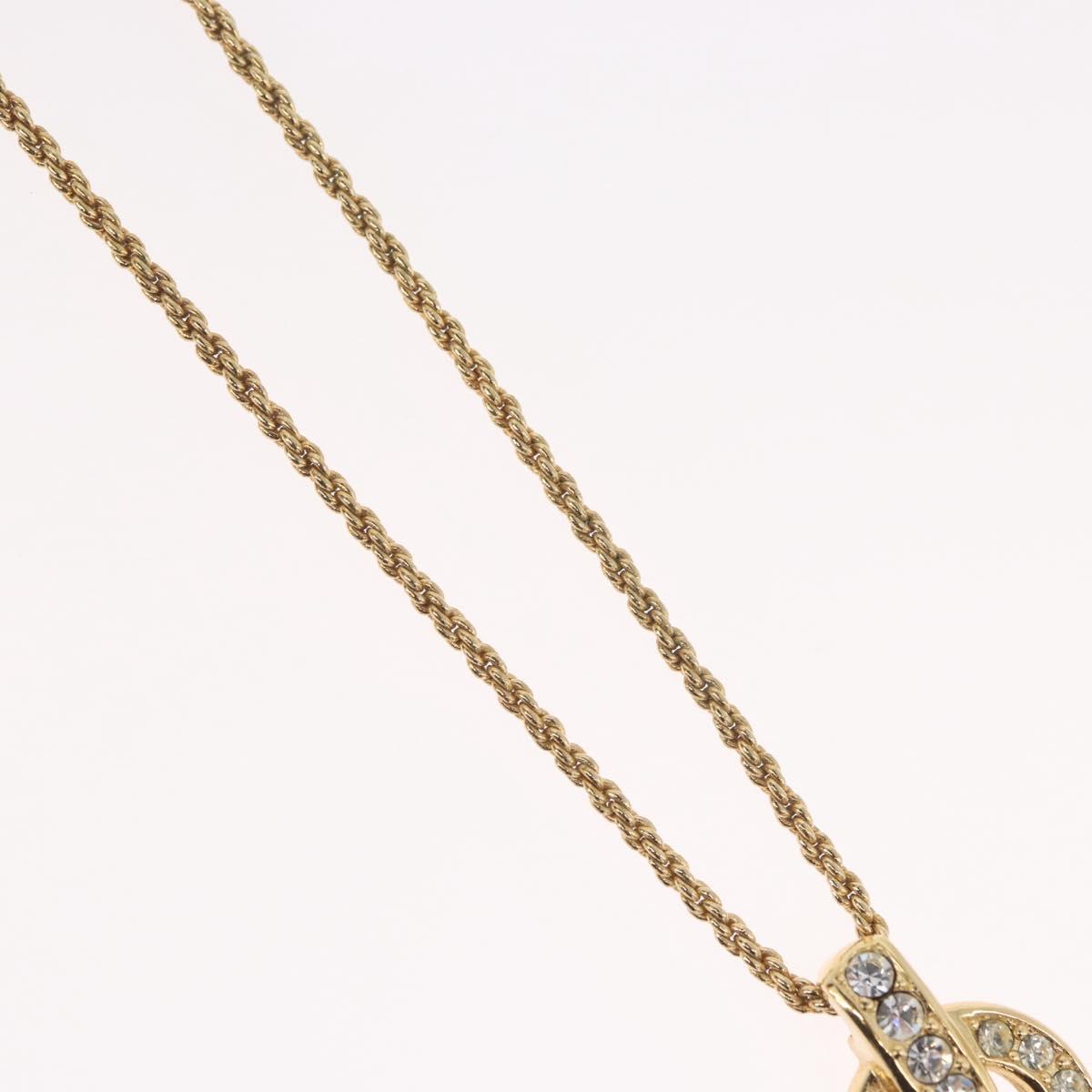 Christian Dior Necklace metal Gold Tone Auth BA11393