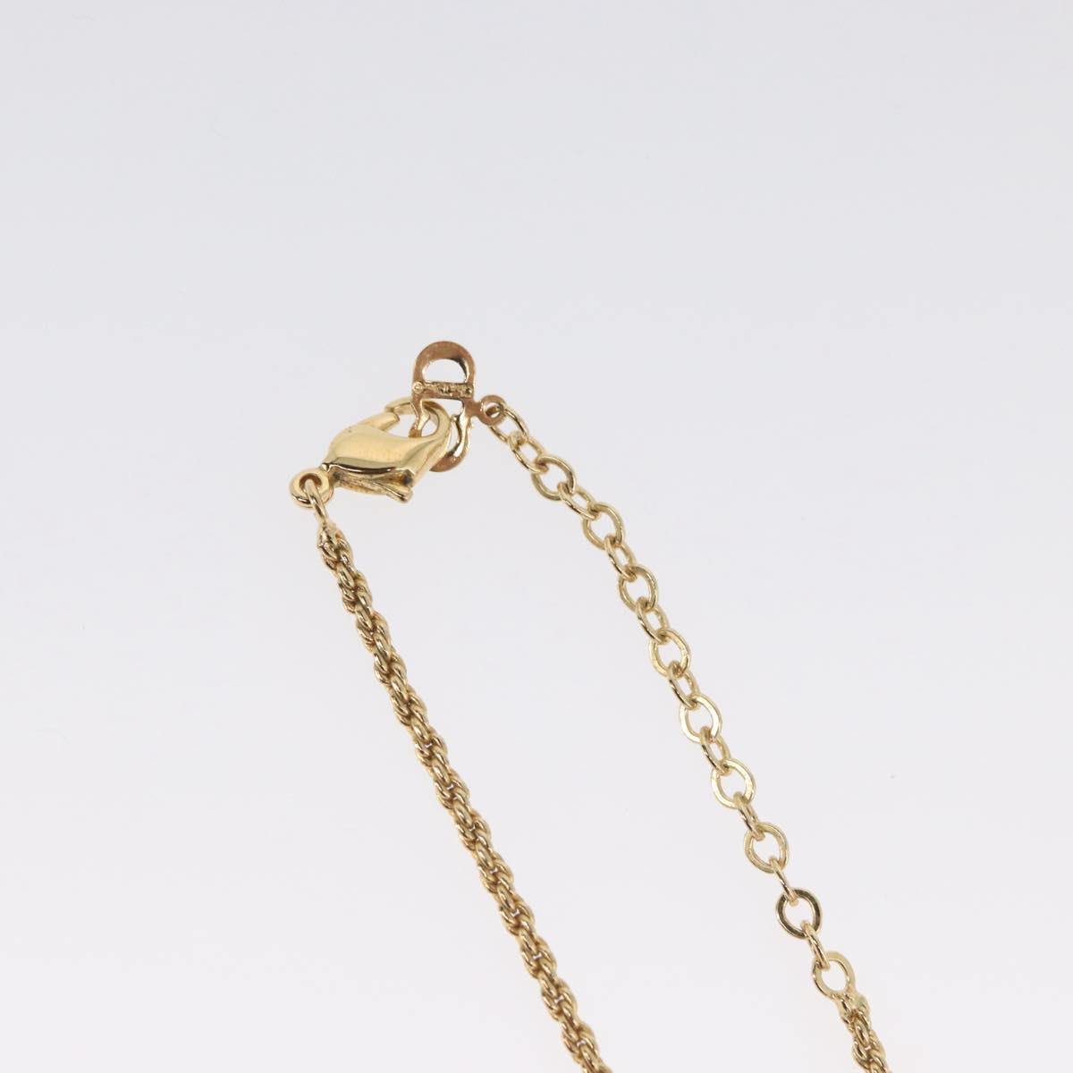 Christian Dior Necklace metal Gold Tone Auth BA11393