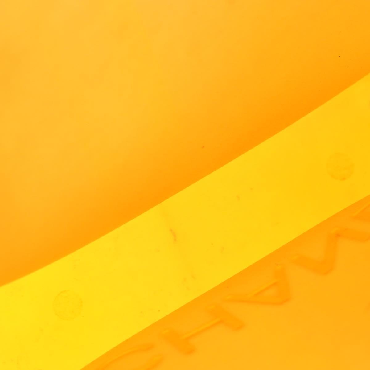 CHANEL Hand Bag rubber Orange CC Auth BA11394A