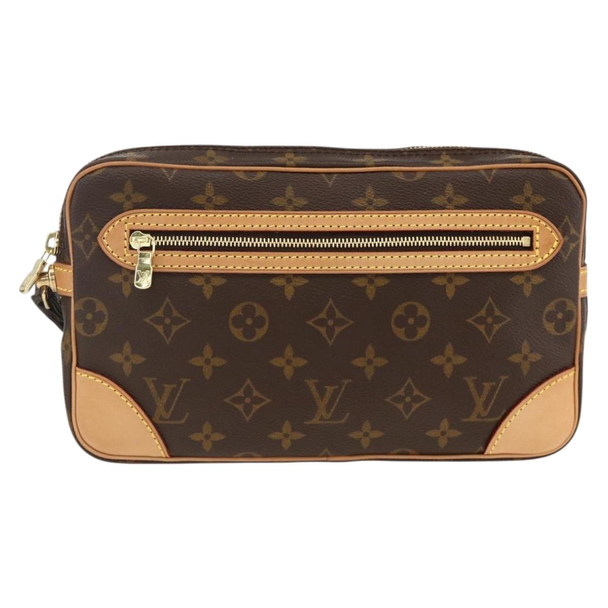 LOUIS VUITTON Monogram Marly Dragonne GM Clutch Bag M51825 LV Auth BA11396A