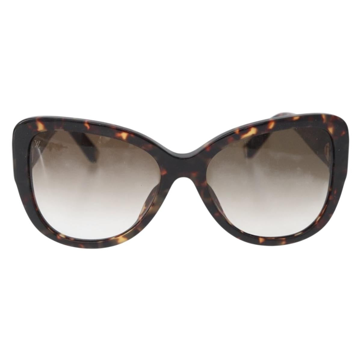 LOUIS VUITTON Sunglasses plastic Brown Z1597E LV Auth BA11404