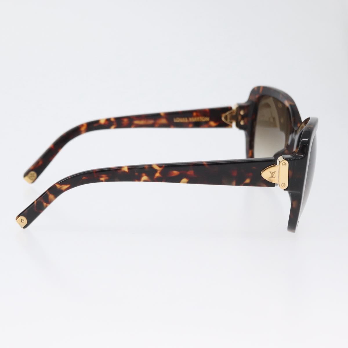 LOUIS VUITTON Sunglasses plastic Brown Z1597E LV Auth BA11404