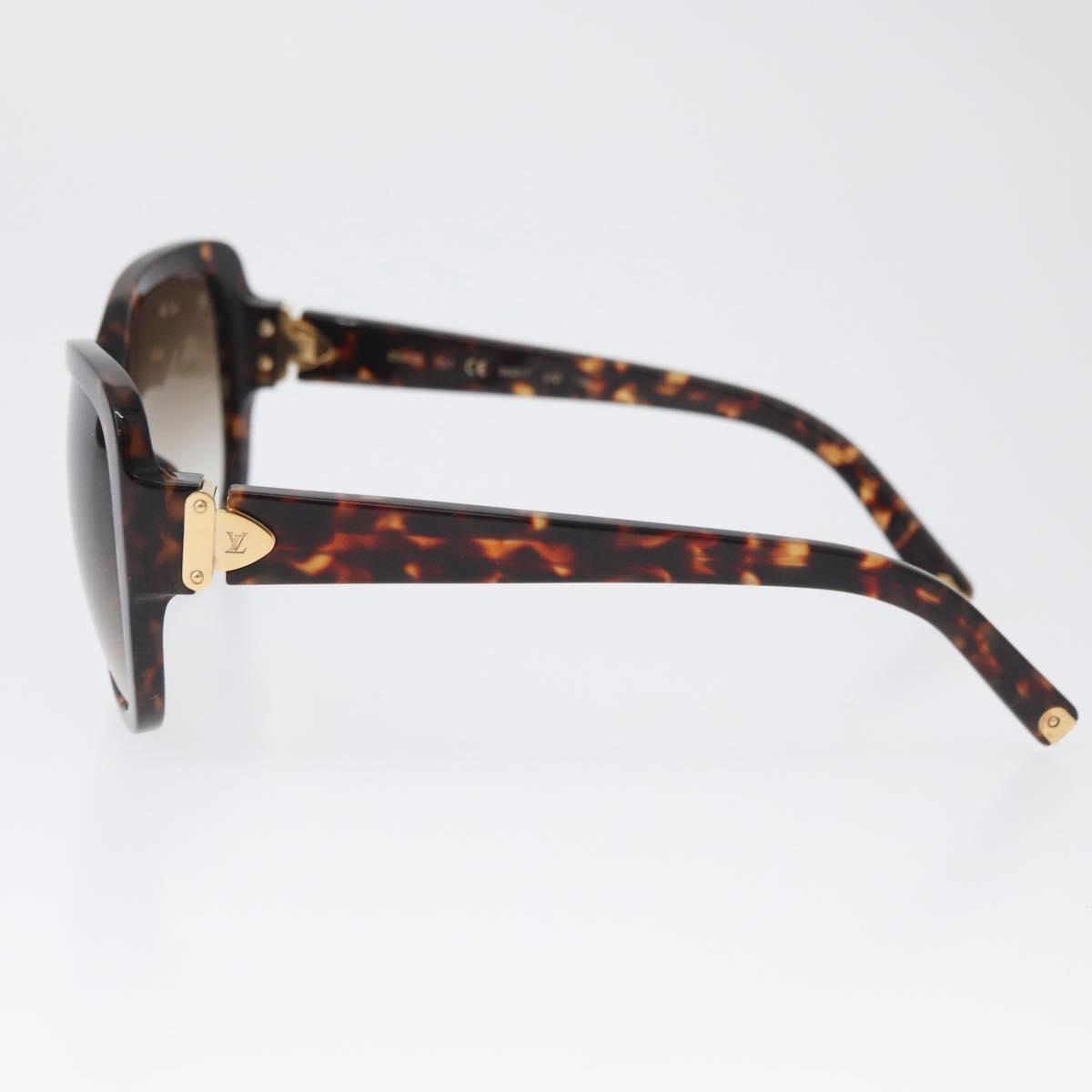 LOUIS VUITTON Sunglasses plastic Brown Z1597E LV Auth BA11404