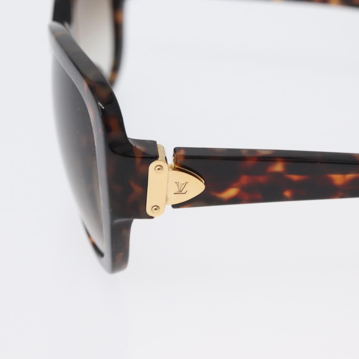 LOUIS VUITTON Sunglasses plastic Brown Z1597E LV Auth BA11404