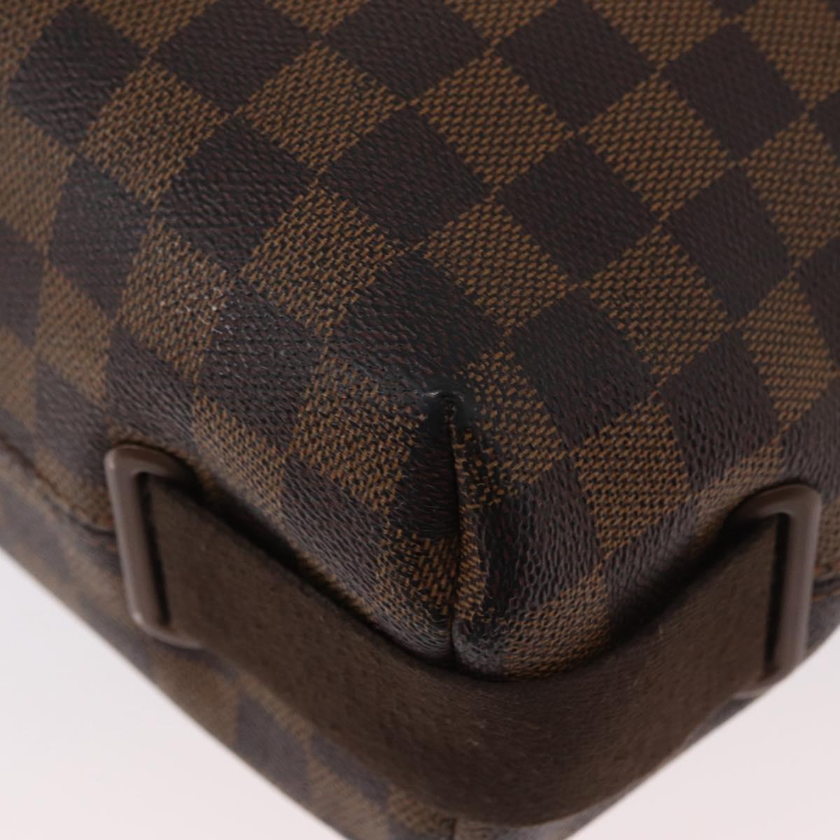 LOUIS VUITTON Damier Ebene Brooklyn MM Shoulder Bag N51211 LV Auth BA11409