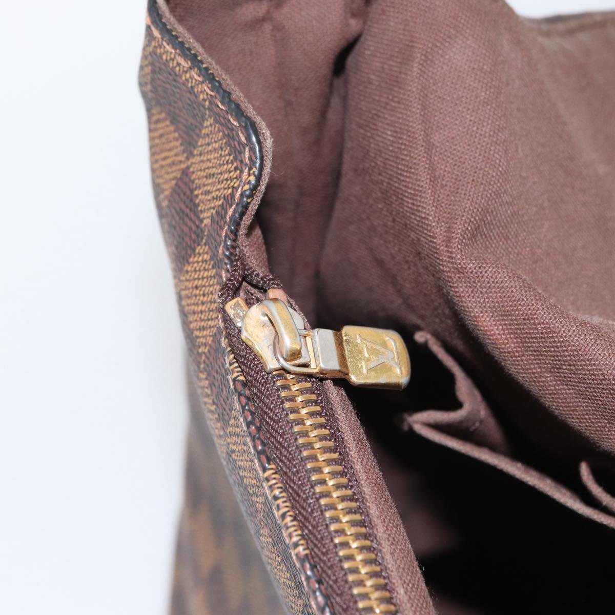 LOUIS VUITTON Damier Ebene Brooklyn MM Shoulder Bag N51211 LV Auth BA11409