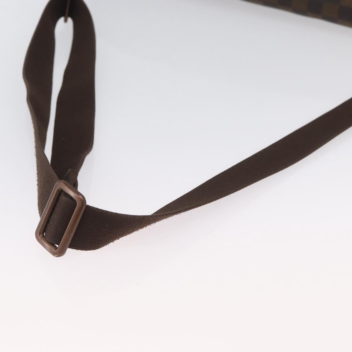 LOUIS VUITTON Damier Ebene Brooklyn MM Shoulder Bag N51211 LV Auth BA11409