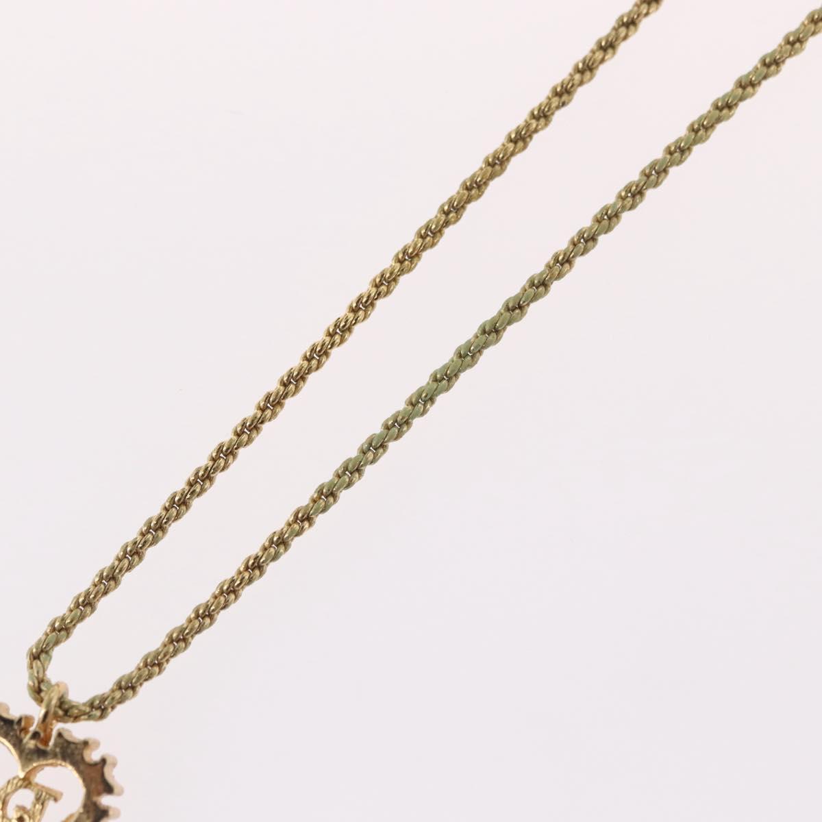 Christian Dior Necklace metal Gold Auth BA11411