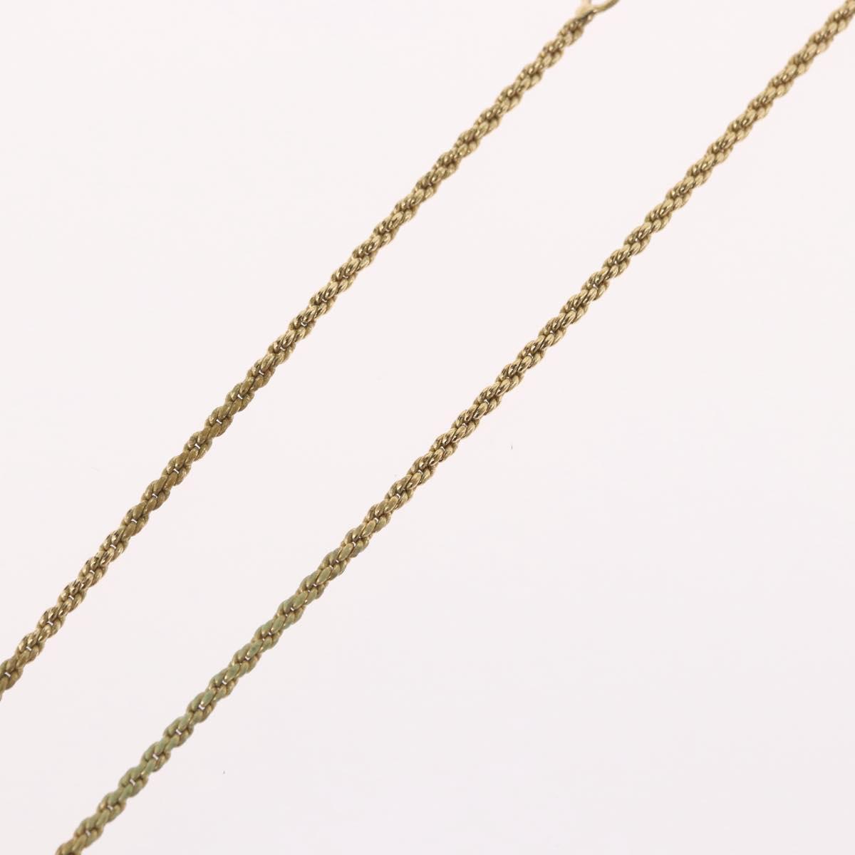 Christian Dior Necklace metal Gold Auth BA11411