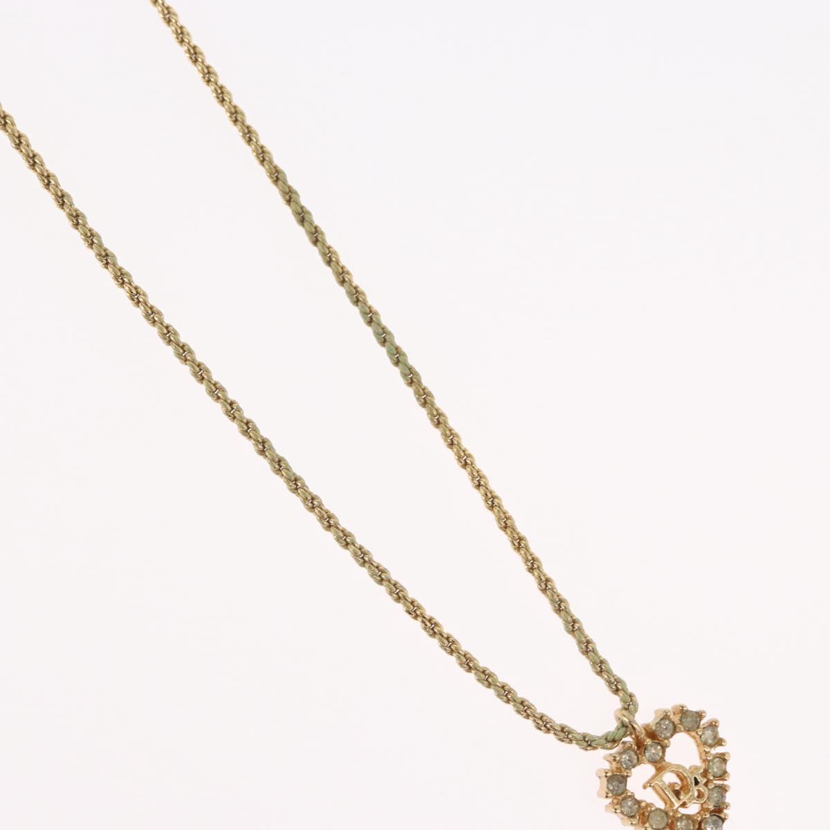Christian Dior Necklace metal Gold Auth BA11411