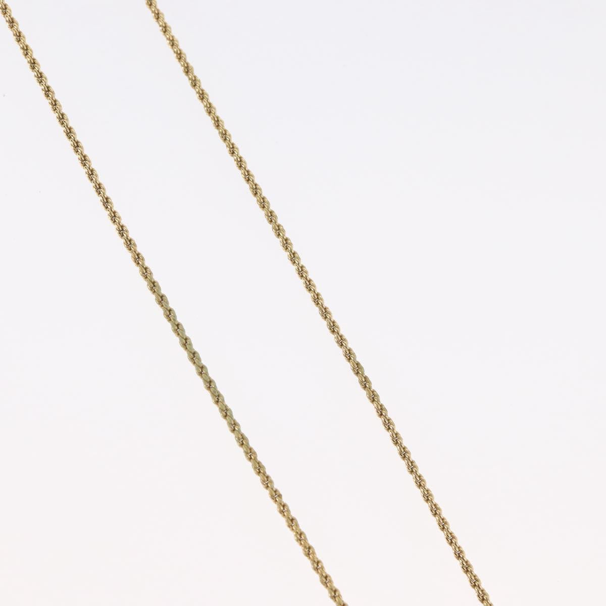 Christian Dior Necklace metal Gold Auth BA11411