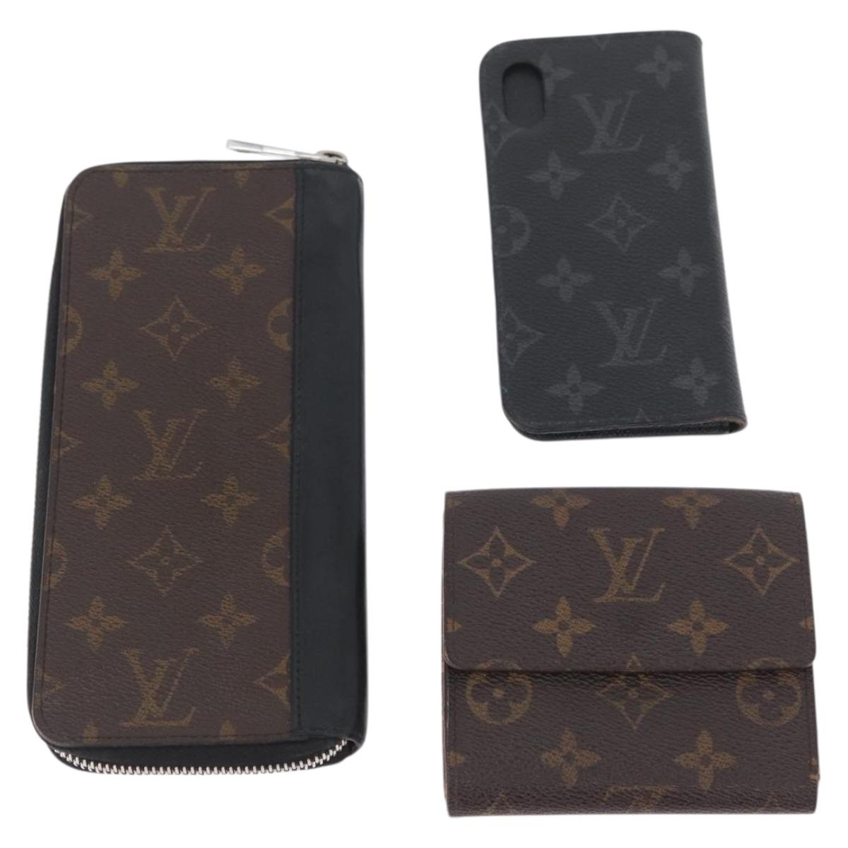 LOUIS VUITTON Monogram Wallet 6 Set LV Auth BA11417