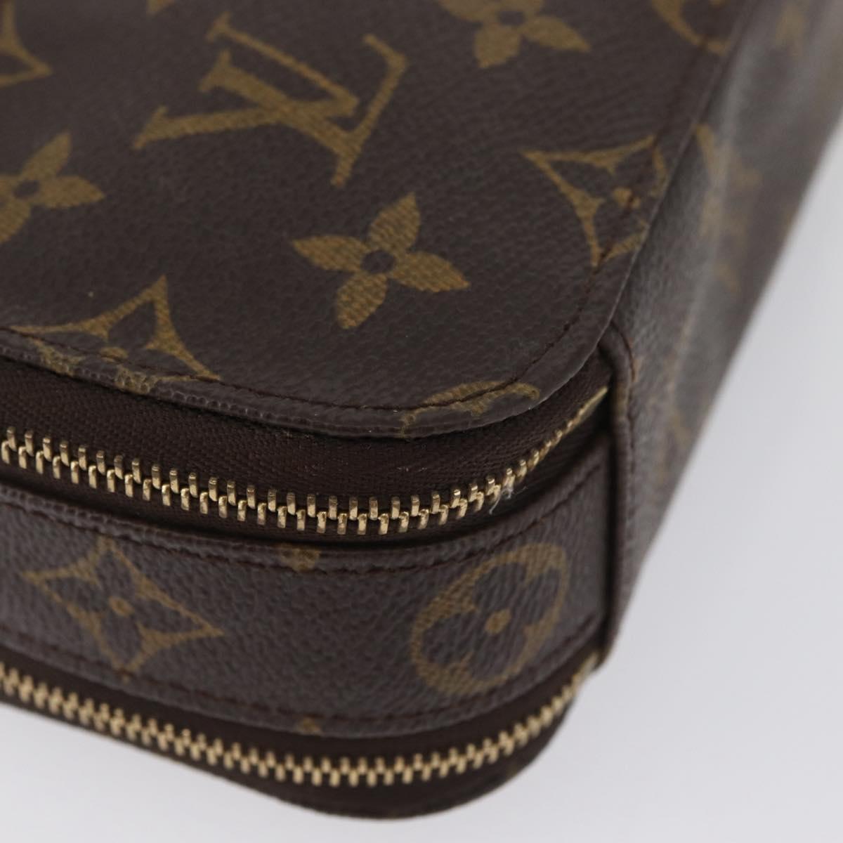 LOUIS VUITTON Monogram Trousse Brush PM Cosmetic Pouch M47510 LV Auth BA11439