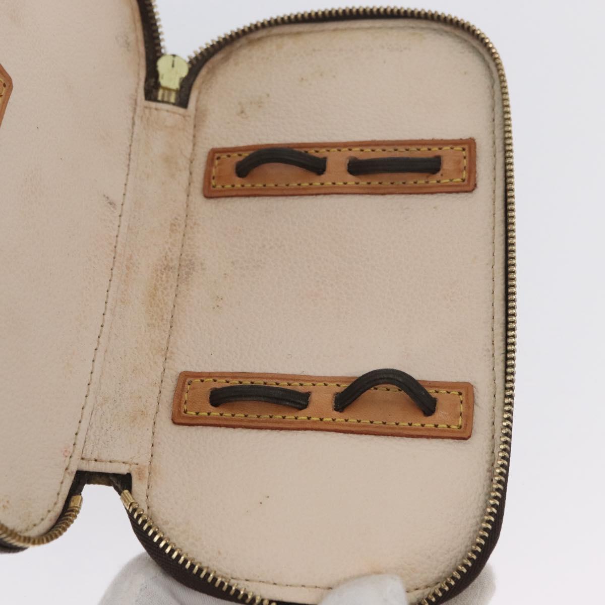 LOUIS VUITTON Monogram Trousse Brush PM Cosmetic Pouch M47510 LV Auth BA11439