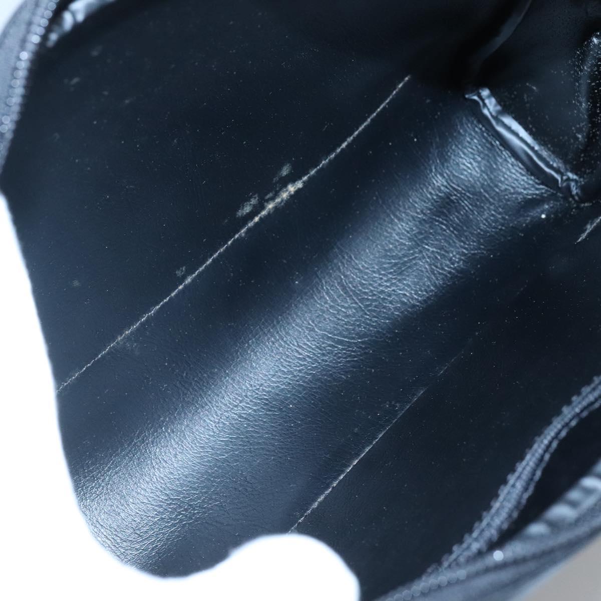 Burberrys Nova Check Clutch Bag Canvas Navy Auth BA1144