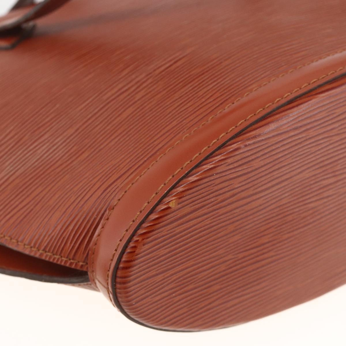 LOUIS VUITTON Epi Saint Jacques Hand Bag Brown M52263 LV Auth BA11442
