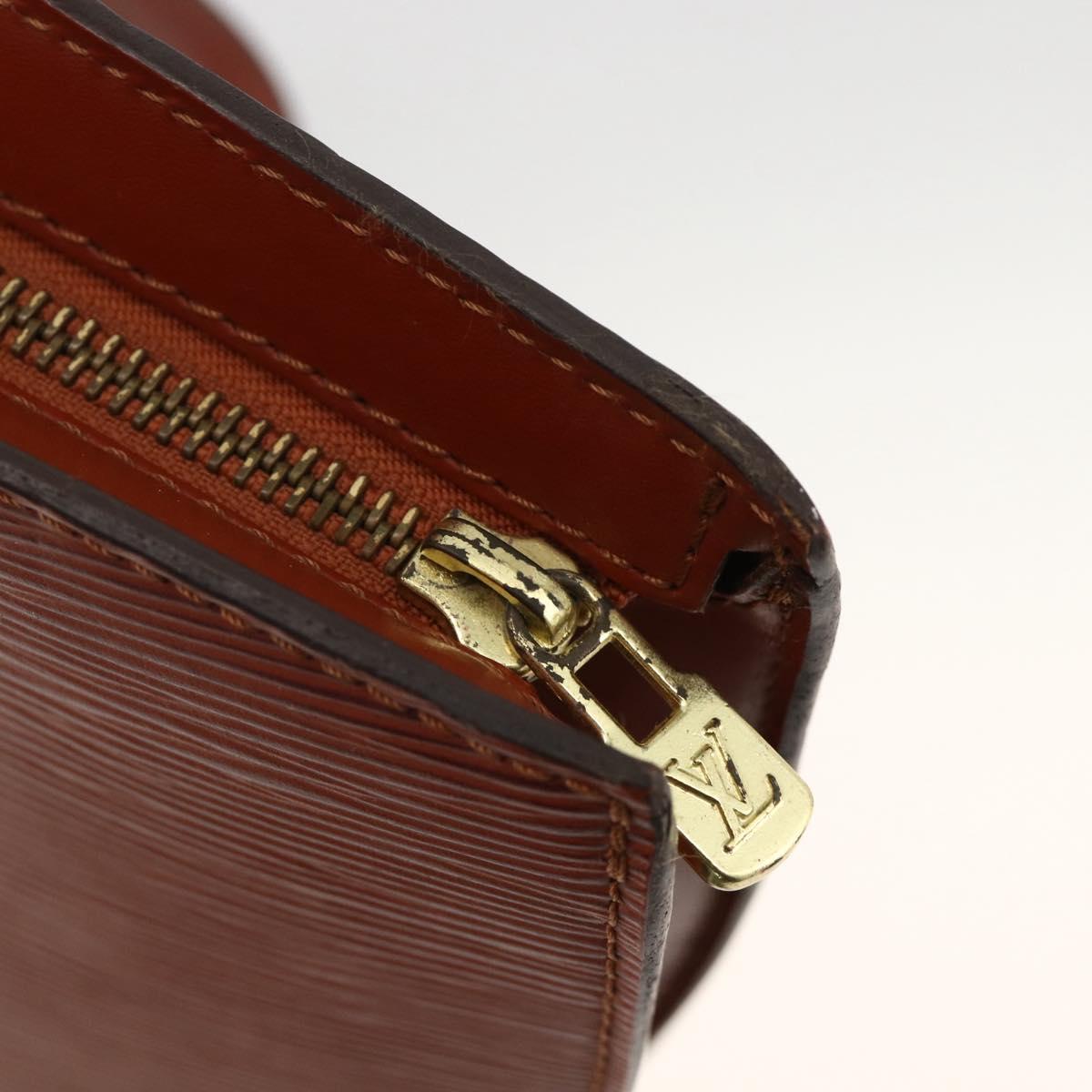 LOUIS VUITTON Epi Saint Jacques Hand Bag Brown M52263 LV Auth BA11442