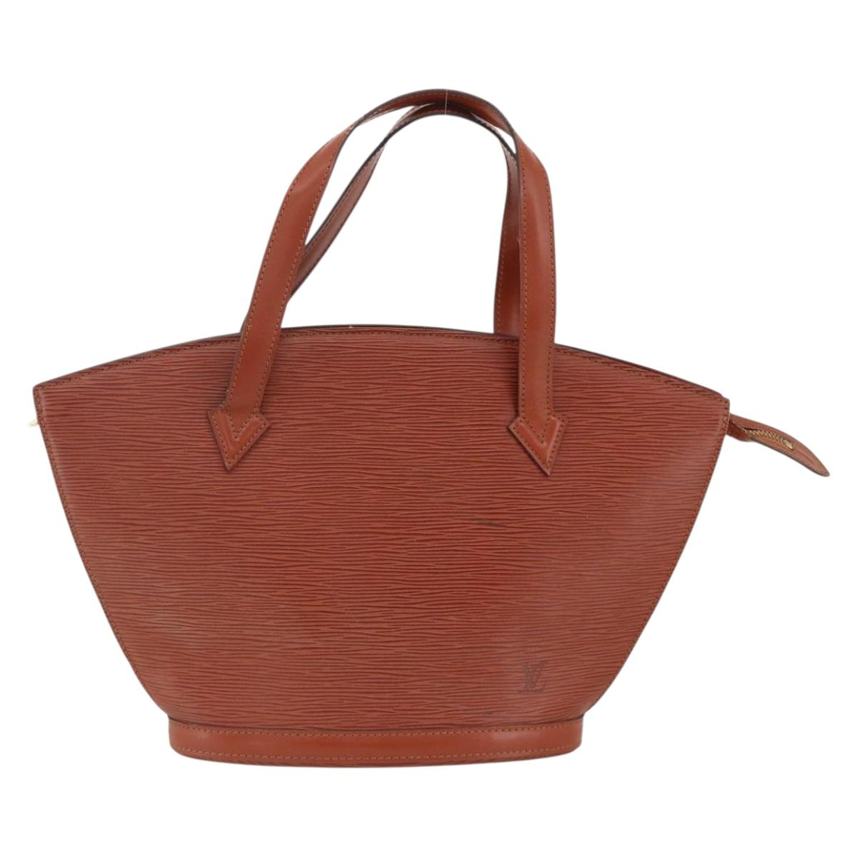 LOUIS VUITTON Epi Saint Jacques Hand Bag Brown M52263 LV Auth BA11442