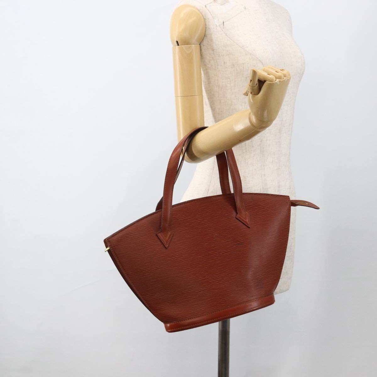 LOUIS VUITTON Epi Saint Jacques Hand Bag Brown M52263 LV Auth BA11442