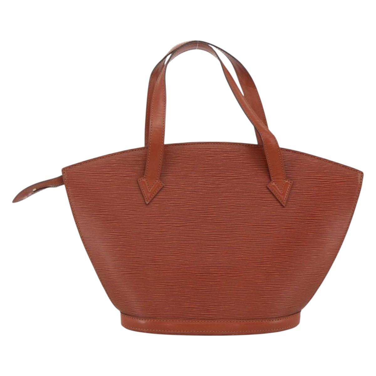 LOUIS VUITTON Epi Saint Jacques Hand Bag Brown M52263 LV Auth BA11442