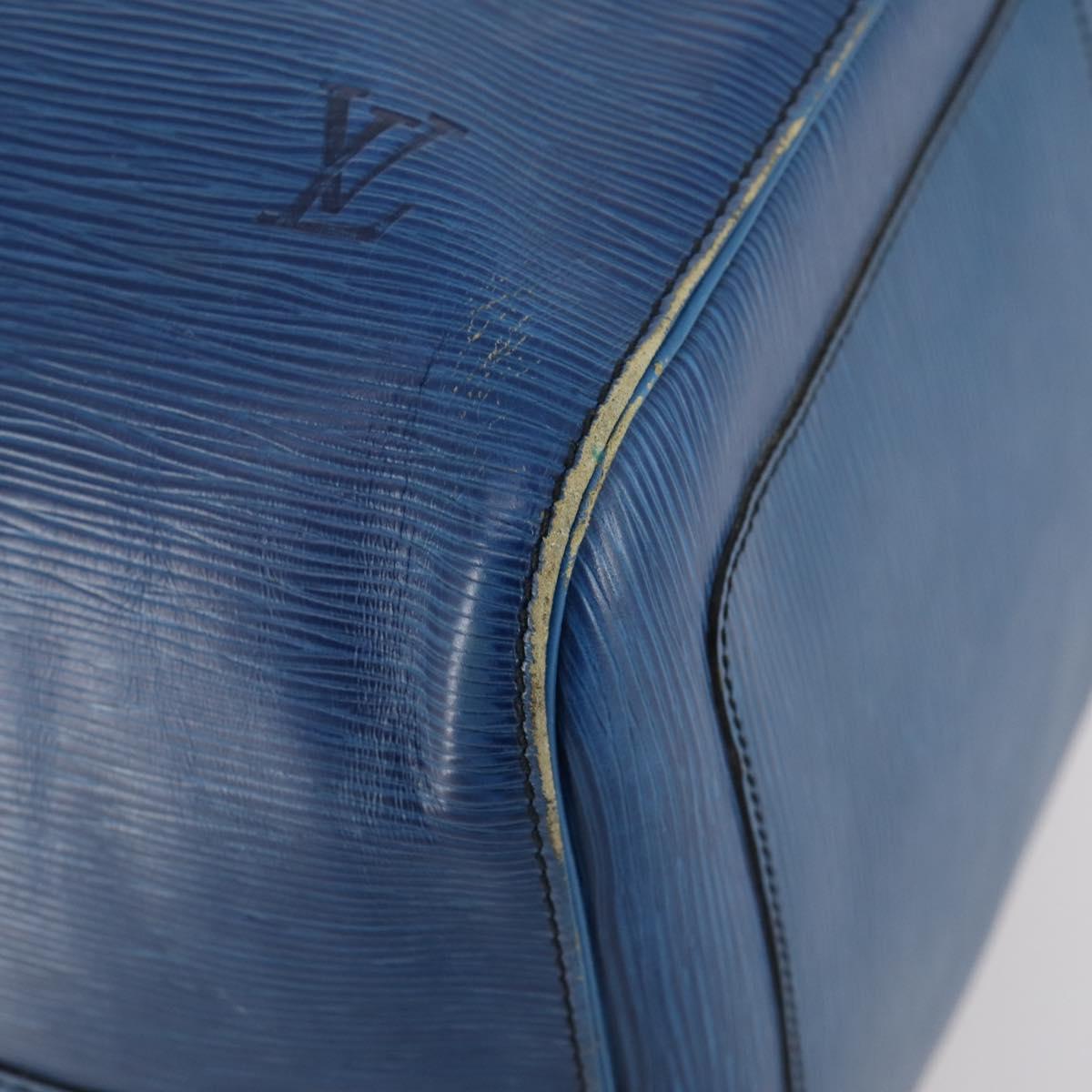 LOUIS VUITTON Epi Keepall 55 Boston Bag Toledo Blue M42955 LV Auth BA11448