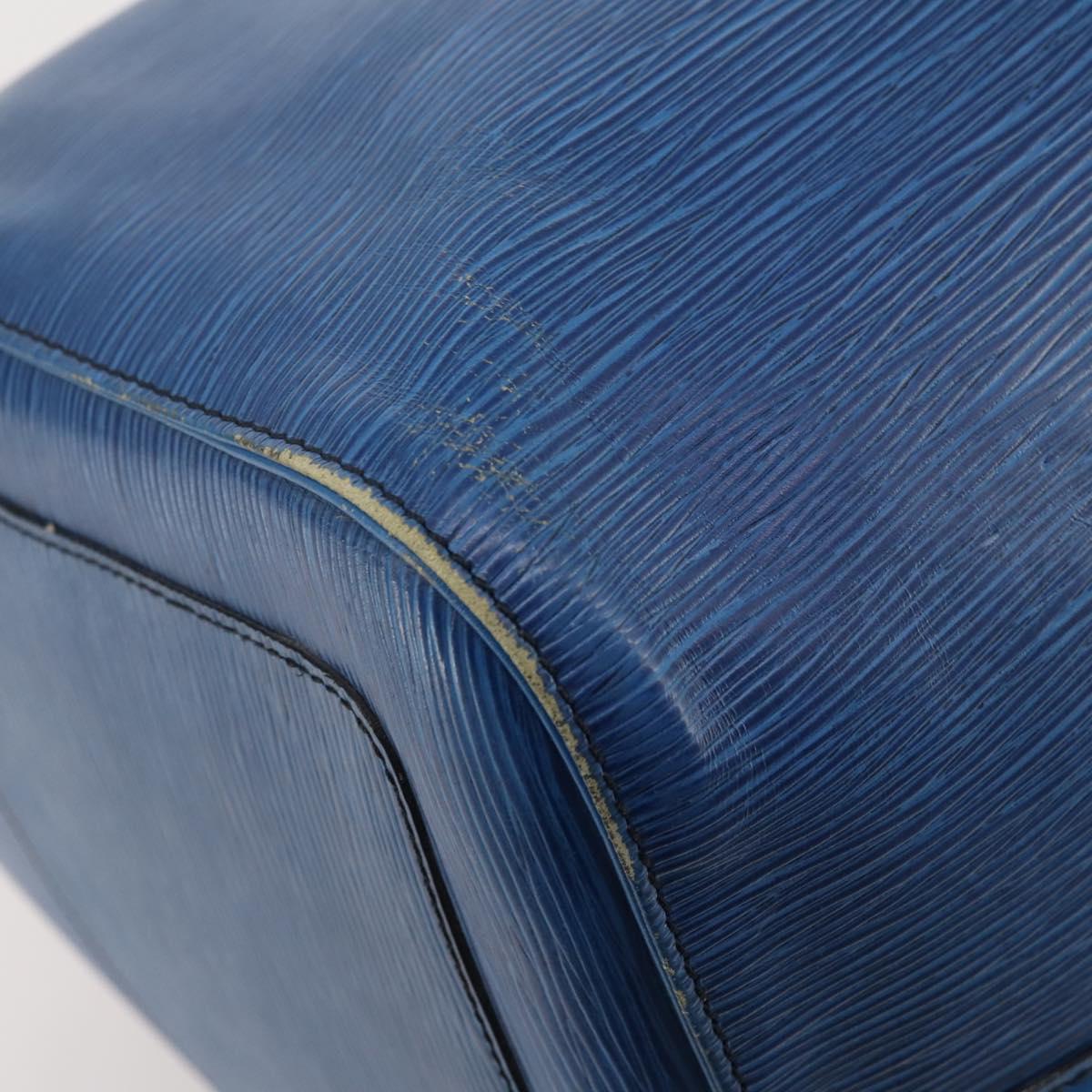 LOUIS VUITTON Epi Keepall 55 Boston Bag Toledo Blue M42955 LV Auth BA11448