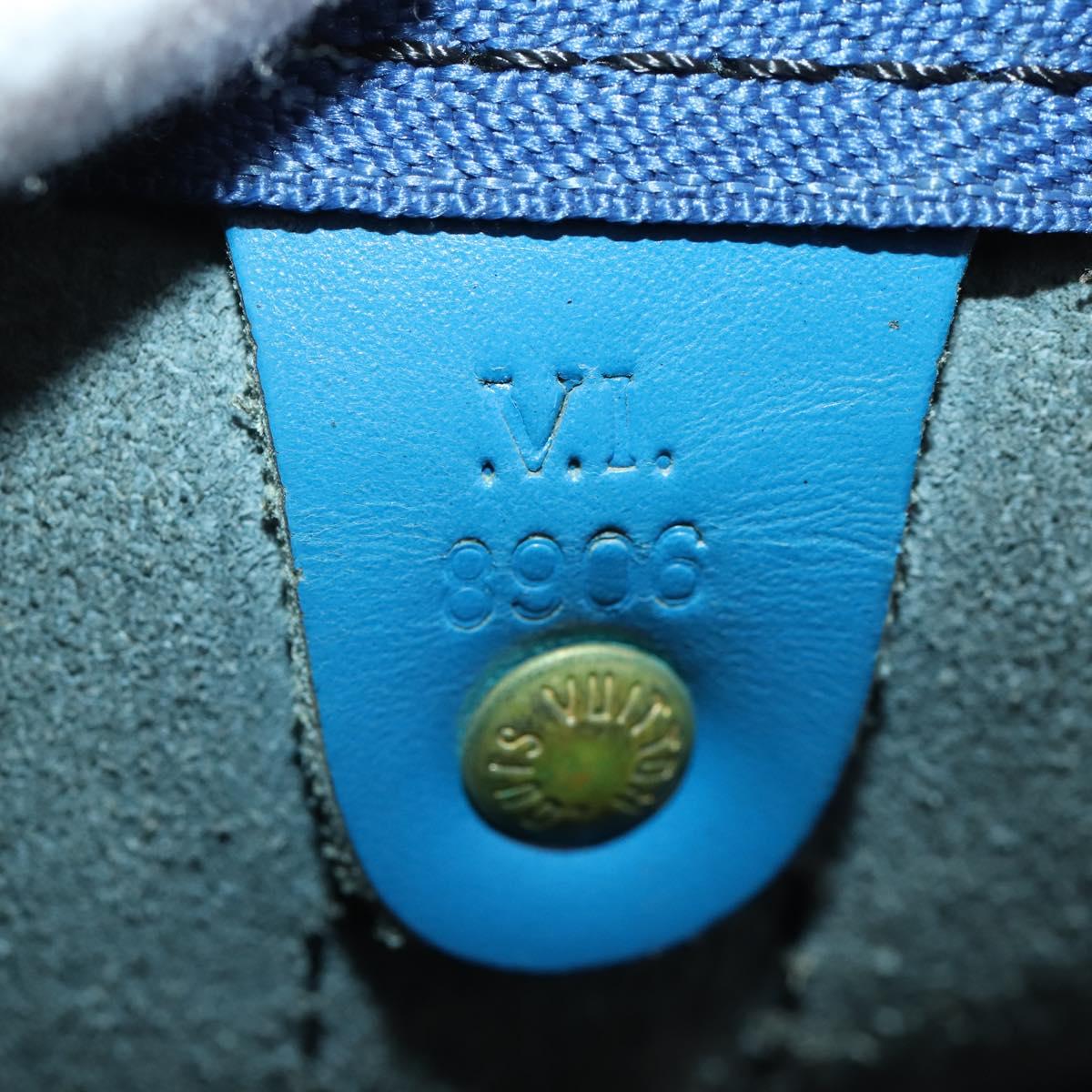 LOUIS VUITTON Epi Keepall 55 Boston Bag Toledo Blue M42955 LV Auth BA11448