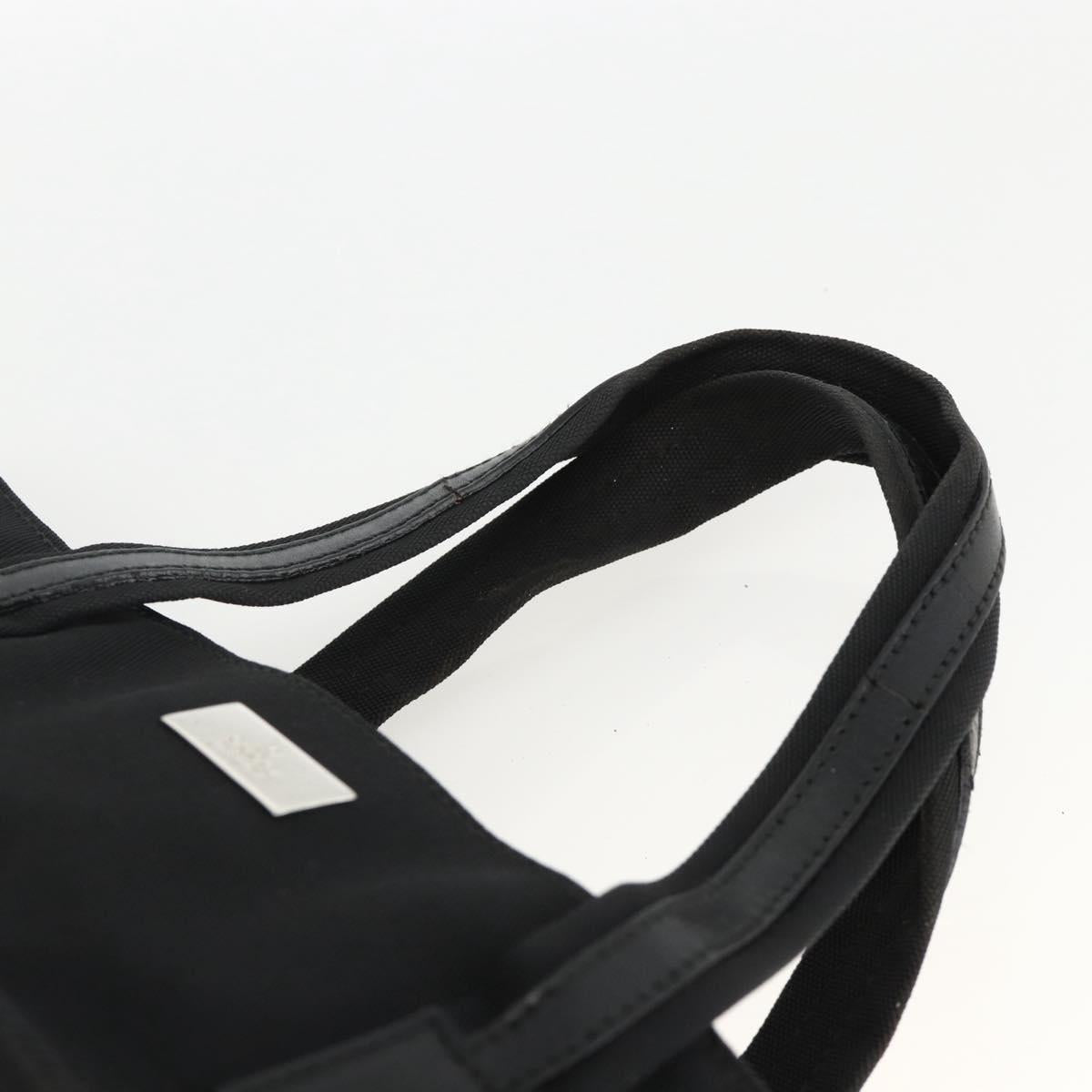 GUCCI Hand Bag Canvas Black Silver 002 1080 Auth BA11451