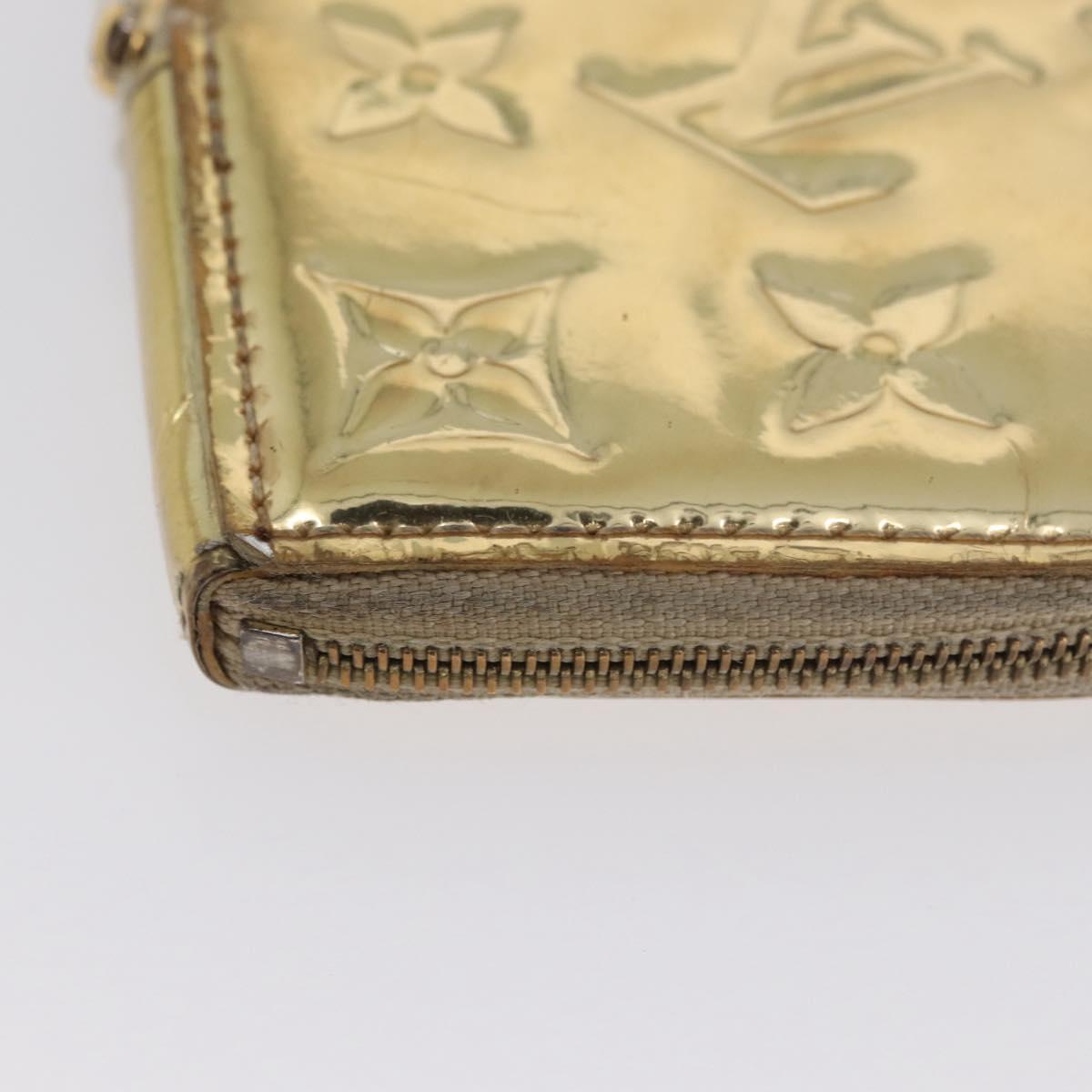 LOUIS VUITTON Miroir Porte Monnaie Coeur Purse Gold Dore M93567 LV Auth BA11456