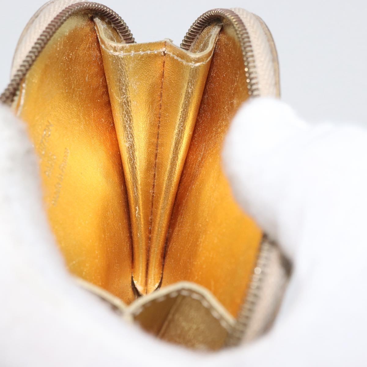 LOUIS VUITTON Miroir Porte Monnaie Coeur Purse Gold Dore M93567 LV Auth BA11456