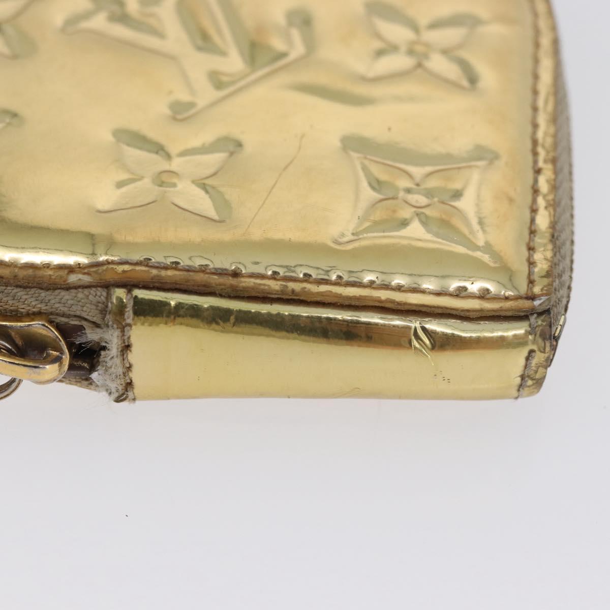 LOUIS VUITTON Miroir Porte Monnaie Coeur Purse Gold Dore M93567 LV Auth BA11456