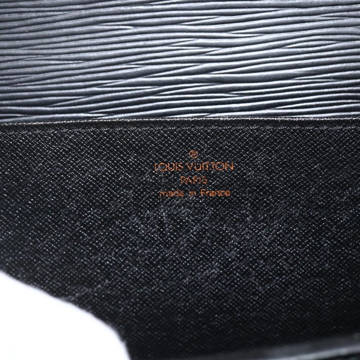 LOUIS VUITTON Epi ServietteConseiller Business Bag Black M54422 LV Auth BA11466