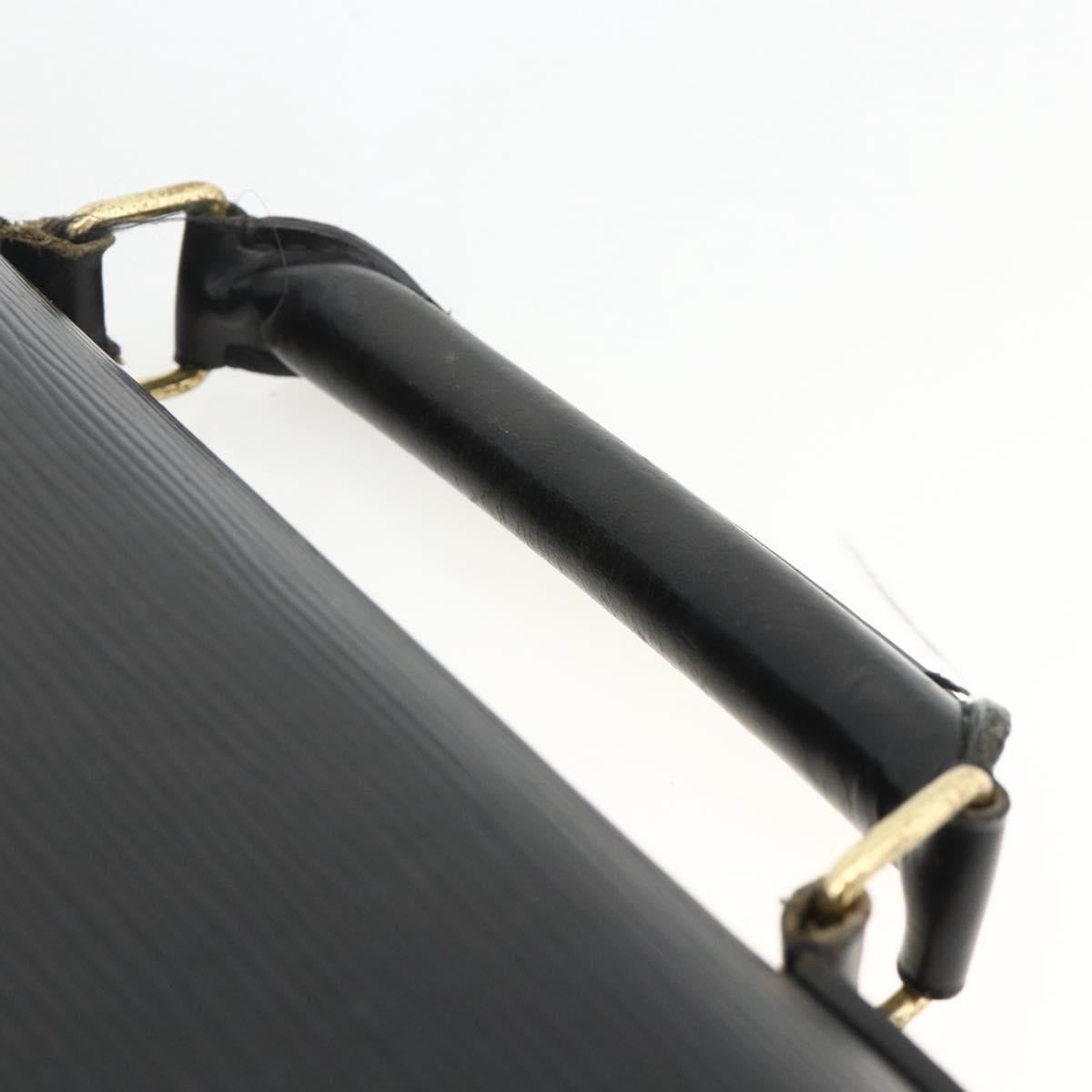 LOUIS VUITTON Epi ServietteConseiller Business Bag Black M54422 LV Auth BA11466