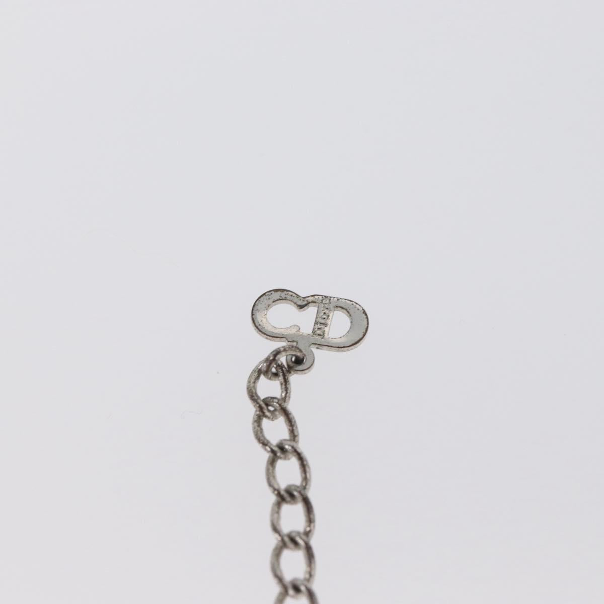 Christian Dior Necklace metal Silver Auth BA11470