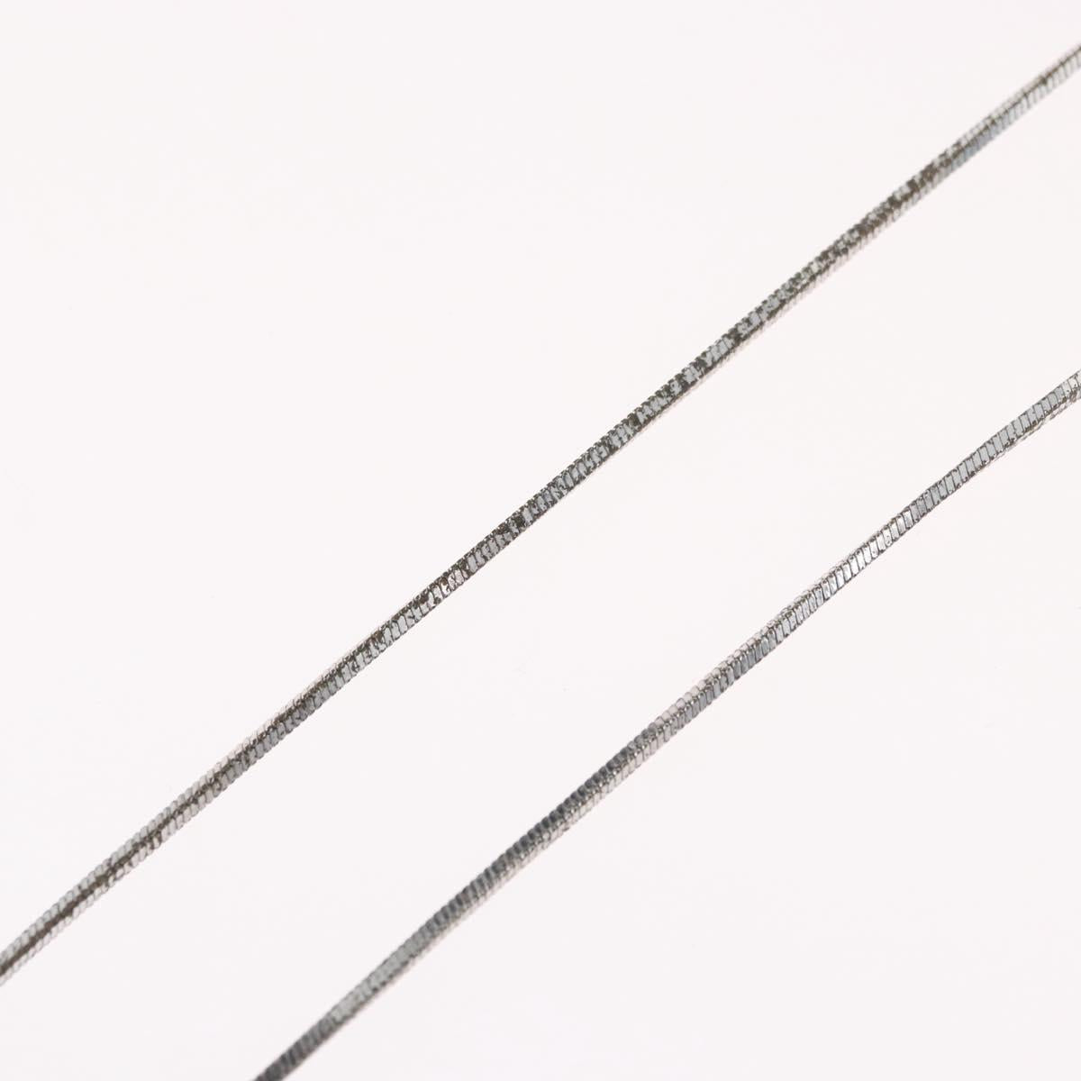 Christian Dior Necklace metal Silver Auth BA11470